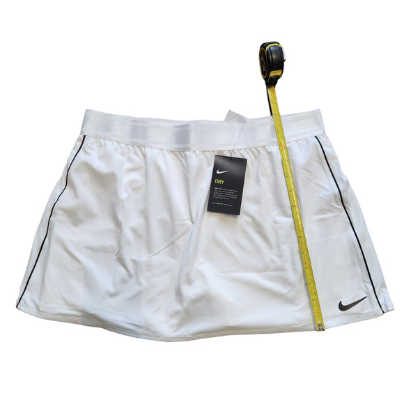 Nike Court Dry Skirt Stretch White/Black/Black/White XL - Picture 1 of 5